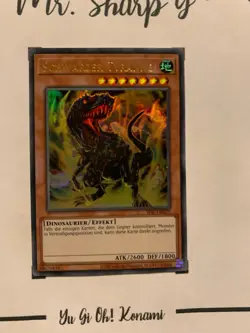 SCHWARZER TYRANNO - IOC-DE075 DEUTSCH Yu-Gi-Oh! CARD ULTRA RARE HOLO KONAMI TCG - Image 5