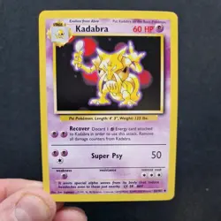 Pokemon TCG Kadabra Base Set, Unlimited Uncommon Card 32/102 LP - Image 4