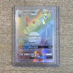 Pokemon Raichu GX 75/73 Shining Legends Secret Rare Full Art Holo Card - Image 1