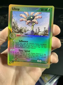 Pokemon Card Ex Sandstorm Lileep 42/100 2003 Reverse Holo NM - Image 2