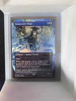 Snapcaster Mage, FFXIV 0469, Blue Creature Magic: The Gathering Card Stock - Image 1