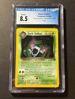 CGC 8.5 Dark Golbat 7/82 Holo Team Rocket Vintage Pokemon Card - Image 1