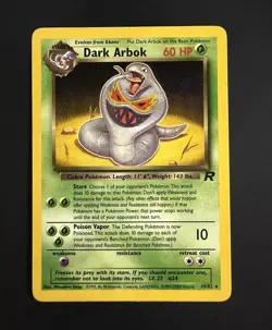 Dark Arbok 19/82 Team Rocket Rare Pokemon Card - Image 1