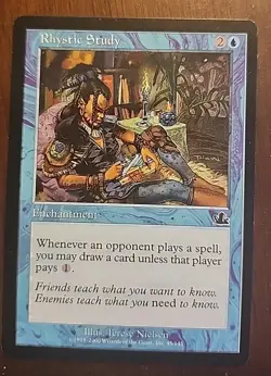 Rhystic Study Prophecy MTG Regular Lightly Played - Image 1
