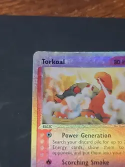 Torkoal 12/97 Reverse Holo Rare Pokemon Card E-Series 2003 EX Dragon Nintendo - Image 3