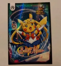 Pikachu Cosplay! SAILOR MOON #184 Pokemon Holo - Image 1
