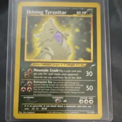 Pokemon Shining Tyranitar 113/105 Neo Destiny Secret Rare Holo English Card - Image 1