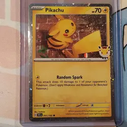 2026 30th anniversary Promo Pikachu TCG pokemon card 051/162 - Image 2