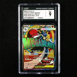 CGC 9 MINT 2025 Pokemon JPN Mega Lucario ex 228/193 MA - Image 1