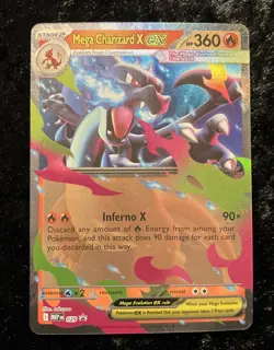 Pokemon Mega Charizard X EX 029 Mega Evolution Promo NM+ - Image 1