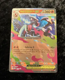 Pokemon Mega Charizard X EX 029 Mega Evolution Promo NM+ - Image 2
