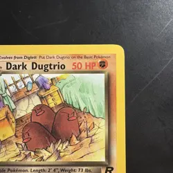 Pokemon Vintage First Edition Rare Dark Dugtrio Team Rocket 23/82 WotC 2000 - Image 3