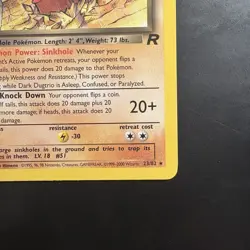 Pokemon Vintage First Edition Rare Dark Dugtrio Team Rocket 23/82 WotC 2000 - Image 4