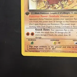 Pokemon Vintage First Edition Rare Dark Dugtrio Team Rocket 23/82 WotC 2000 - Image 5