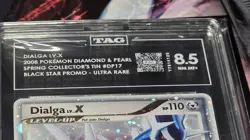 Dialga Lv.X DP17 TAG 8.5 Graded RARE Holo Black Star Pokemon Card - Image 2