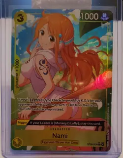 Bandai One Piece Nami ST29-008 Special Holo Character Card Starter Deck Egghead - Image 1