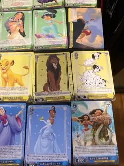 Weiss Schwarz Disney 100 Japanese Card Bundle Lot Of 88 Cards - Image 2