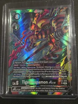 Digimon Card Game TigerVespamon ACE BT23-045 SR BT23 Hackers Slumber - Image 1