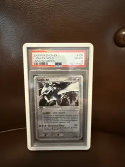 PSA 4 LUGIA ex 105 /115 | EX Unseen Forces Holo Graded Pokemon Card - Image 1