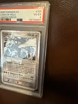 PSA 4 LUGIA ex 105 /115 | EX Unseen Forces Holo Graded Pokemon Card - Image 4