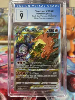 CGC 9 Charizard VSTAR Black Star Promo SWSH262 UPC Pokemon Card - Image 1