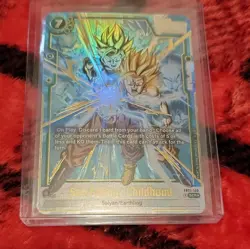 Bandai Dragon Ball Super Son Gohan Childhood SCR FB01-140 Full Art Holo Card - Image 1