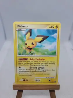 Pokemon TCG Pichu 45/100 Non Holo Uncommon Stormfront Set 2008 Trading Card - Image 1