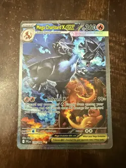 Mega Charizard x Ex 125/094 SR Full Art Pokemon Card English Mint Condition - Image 1