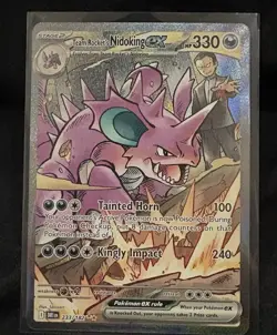 Pokemon TCG - Destined Rivals 233/182 Team Rocket’s Nidoking Ex SIR - N/M Card - Image 1