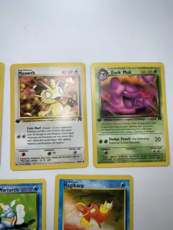 Pokemon 1st Edition Team Rocket Lot Of 5 Cards Vintage Dark Wartorlte Muk - Image 3