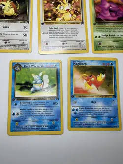 Pokemon 1st Edition Team Rocket Lot Of 5 Cards Vintage Dark Wartorlte Muk - Image 4