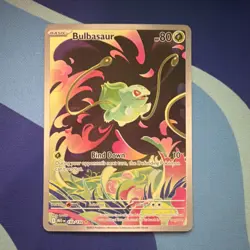 Pokemon Bulbasaur Illustration Rare Full Art Holo Card 133/132 Me01 Set - Image 1