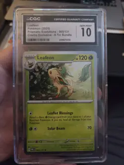 Leafeon 5/131 Costco Exclusive Prismatic Evolutions TCG Card CGC Gem Mint 10 - Image 1