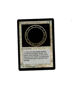 Magic the Gathering CIRCLE OF PROTECTION BLACK Beta MTG - Image 1