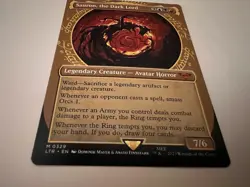 WOTC Universes Beyond: Lord of the Rings Sauron Dark Lord (Showcase) (MR) NM - Image 2