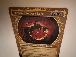 WOTC Universes Beyond: Lord of the Rings Sauron Dark Lord (Showcase) (MR) NM - Image 3