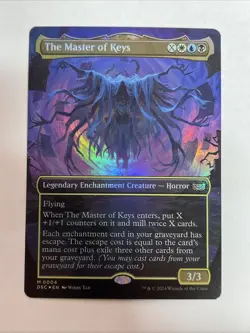 The Master of Keys (Borderless) Commander: Duskmourn: House of Horror Foil #4 M - Image 1