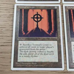 MTG - 4 x Tormod's Crypt - Playset 4x x4 - Chronicles Regular - Image 2
