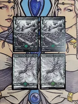 4x Forest 276 277 Full Art - NM/M Innistrad Crimson Vow MTG Magic - Image 1