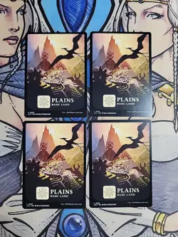 4x Plains Full Art 287 - NM/M LCI MTG Magic - Image 1