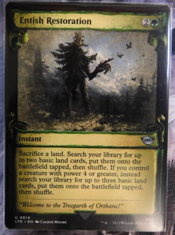 MTG - Entish Restoration - Showcase Scrolls - Regular - NM (Unplayed) - Image 1