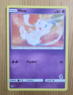 Mew 32/68 (Mewtwo Stamped) 032/068 Promo Normal Battle Academy Pokemon LP - Image 1