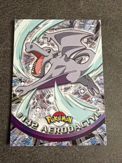 2000 Topps Pokemon TV Animation Edition Series 3 Non Holo #142 Aerodactyl - Image 1