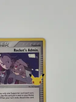 💥 Rocket's Admin Pokemon TCG Card - 86/109 - Celebrations Set Holo Foil Rare NM - Image 3