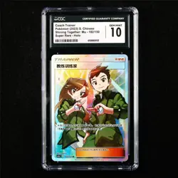 CGC 10 GEM MINT 2023 Pokemon CHN Coach Trainer 182/150 SR - Image 1
