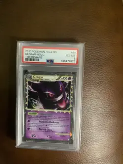 2010 Pokemon Hg And Ss Gengar-holo Triumphant #94 PSA-6 - Image 1