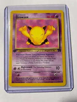 Drowzee 54/82 1st Edition Team Rocket Set Pokemon Card - Image 3