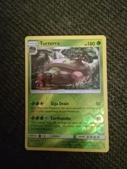 Pokemon Torterra 9/156 Sun & Moon Ultra Prism Reverse Holo Rare Stage 2 180HP - Image 1