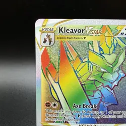 Kleavor VSTAR 196/189 Astral Radiance Rare Rainbow Holo Pokemon TCG Card NM - Image 2