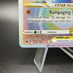 Kleavor VSTAR 196/189 Astral Radiance Rare Rainbow Holo Pokemon TCG Card NM - Image 4